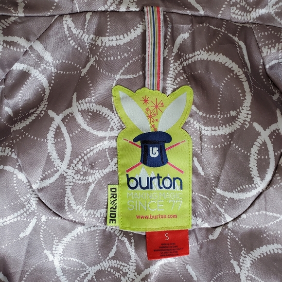 EUC Burton Blue Unity Snowboarding Jacket Size Small - Picture 7 of 15